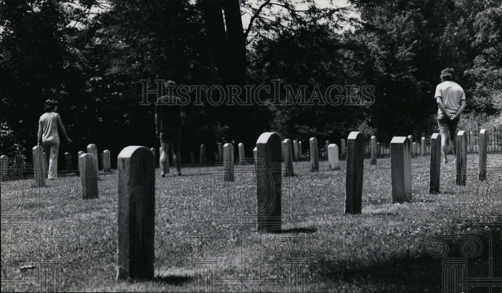 1973 Press Photo Confederate Cemetery on Johnson&#39;s Island - Historic Images