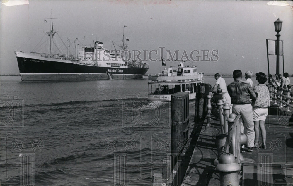 1963 Press Photo Port of Cleveland Ohio-W 3rd and E9th Street - cvo02451 - Historic Images