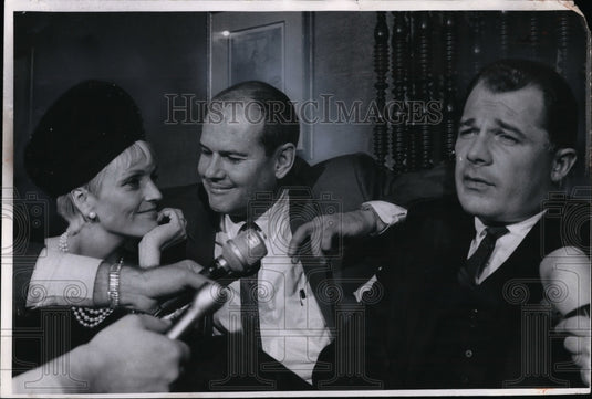 1966 Press Photo Samuel Sheppard and Atty. Lee-murder retrial - cvo02791 - Historic Images