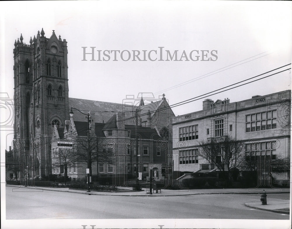 1965 Press Photo Immaculate Conception Church and School - cvo02951 - Historic Images