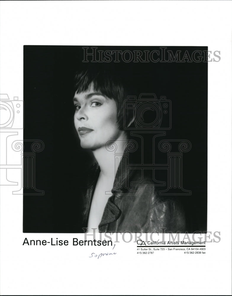 2000 Press Photo Anne-Lise Berntsen Operatic Soprano Opera Singer - Historic Images