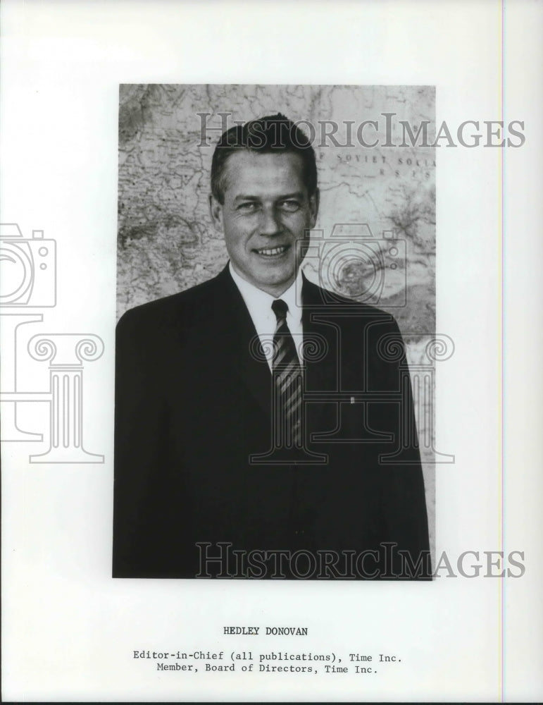 1966 Press Photo Hedley Donovan Editor in Chief of Time Inc. - cvp03872 - Historic Images