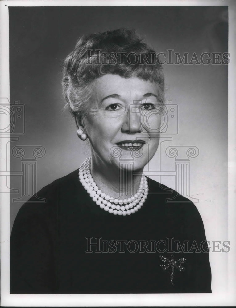 1964 Press Photo Mrs. Harrison Eudy Cleveland Playhouse Promoter - cvp06417 - Historic Images