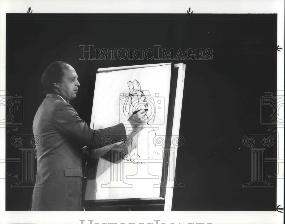 1986 Jim Davis Illustrator Cartoonist Garfield Comic Creator-Historic Images