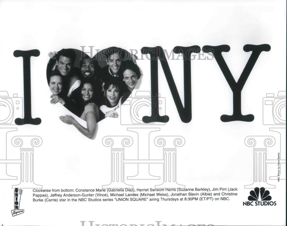 1997, Jack Pappas, Gabriella Diaz & MIchael Landes in Union Square - Historic Images