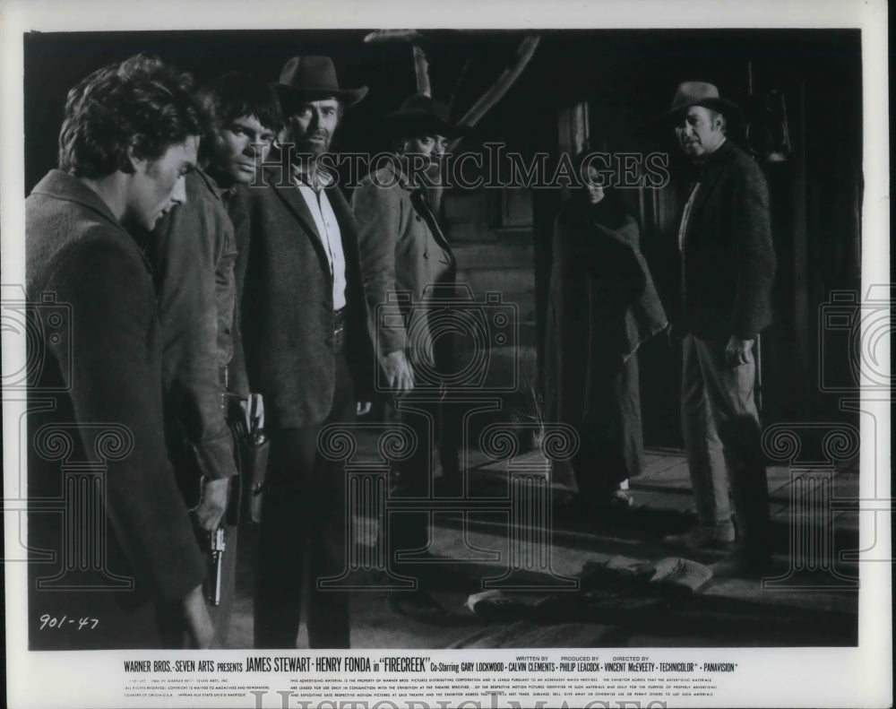 1970 Press Photo James Stewart and Henry Fonda in Firecreek - cvp15806 - Historic Images