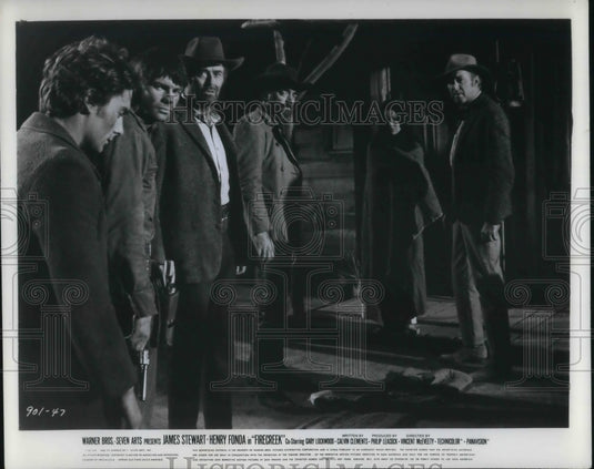1970 Press Photo James Stewart and Henry Fonda in Firecreek - cvp15806 - Historic Images