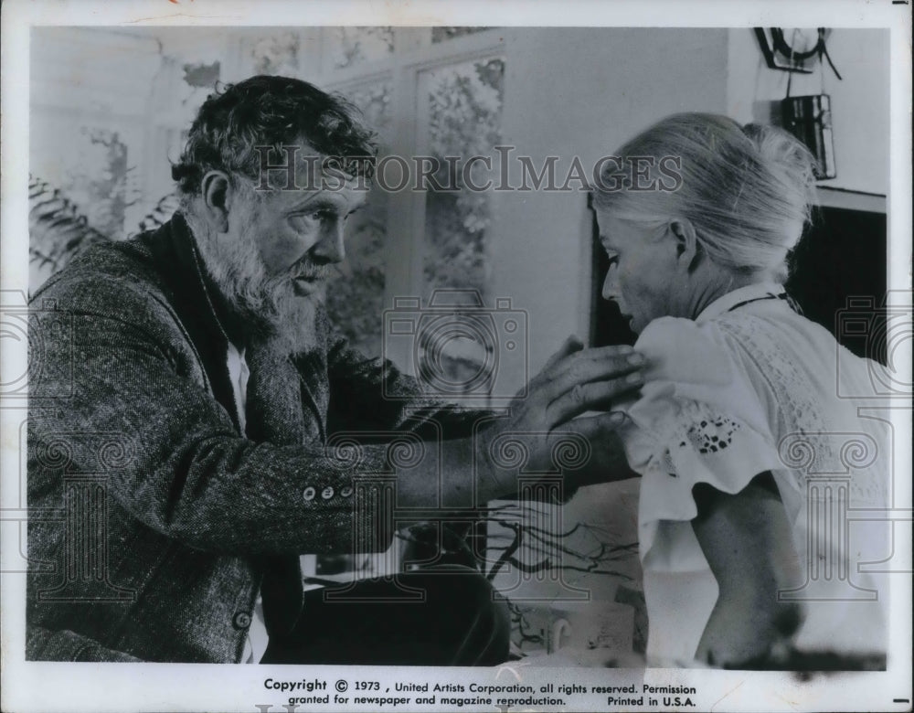 1974 Sterling Hayden and Nina Van Pallandt star in The Long Goodbye-Historic Images