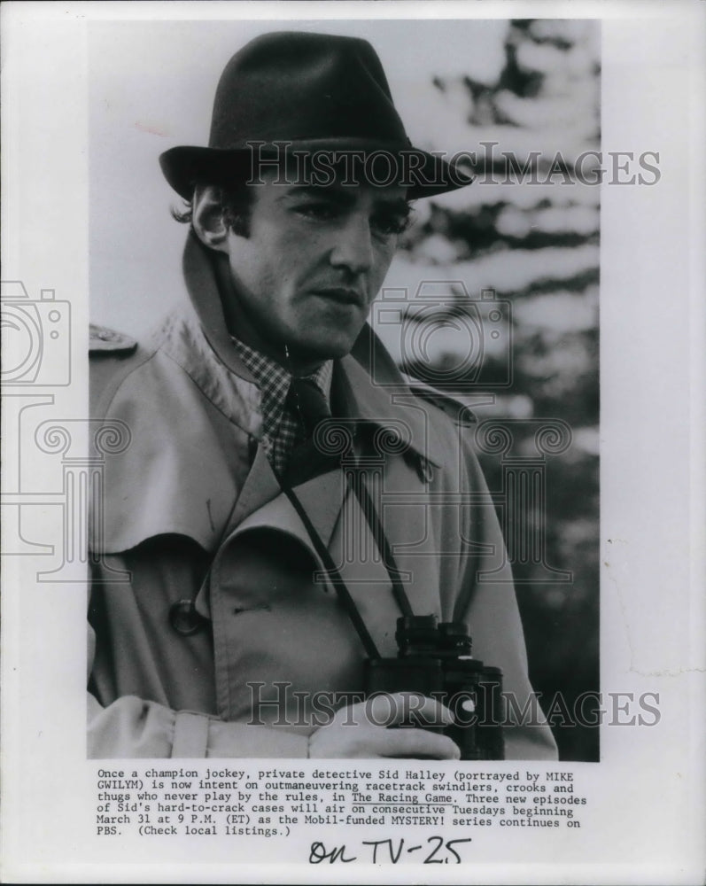 1981 Press Photo Mike Gwilym in The Racing Game - cvp17766 - Historic Images