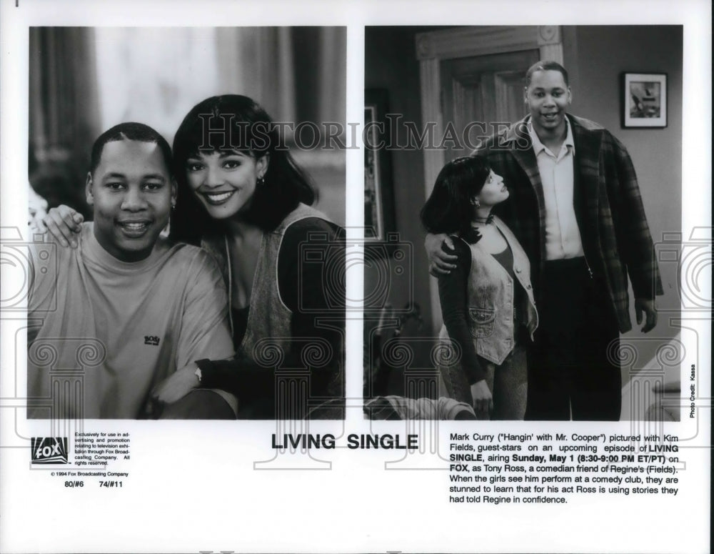 1997 Press Photo Mark Curry & Kim Fields in Living Single - cvp20280 - Historic Images