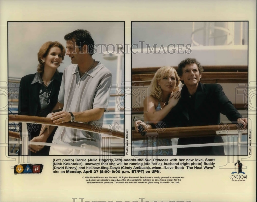 1998, Julie Hagerty Nick Kokotakis David Birney and Cindy Ambuehl - Historic Images