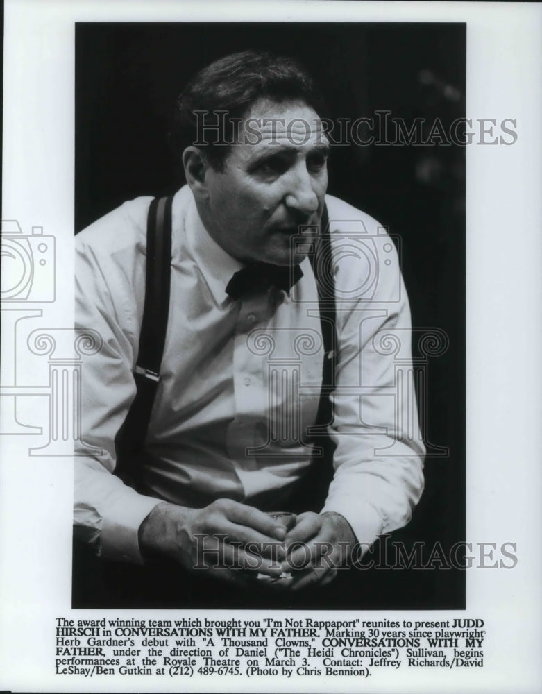 1992 Press Photo Judd Hirsch in Conversations with my Father - cvp21431 - Historic Images