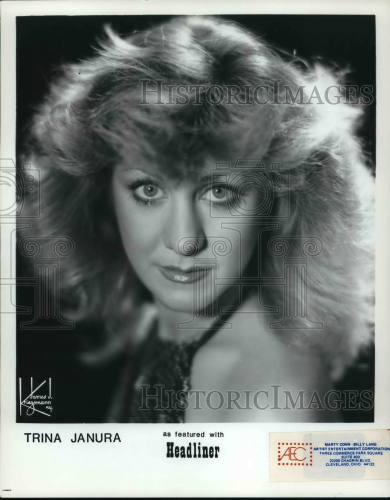 1981 Press Photo Trina Janura Entertainer featured with Headliner - cvp25591 - Historic Images
