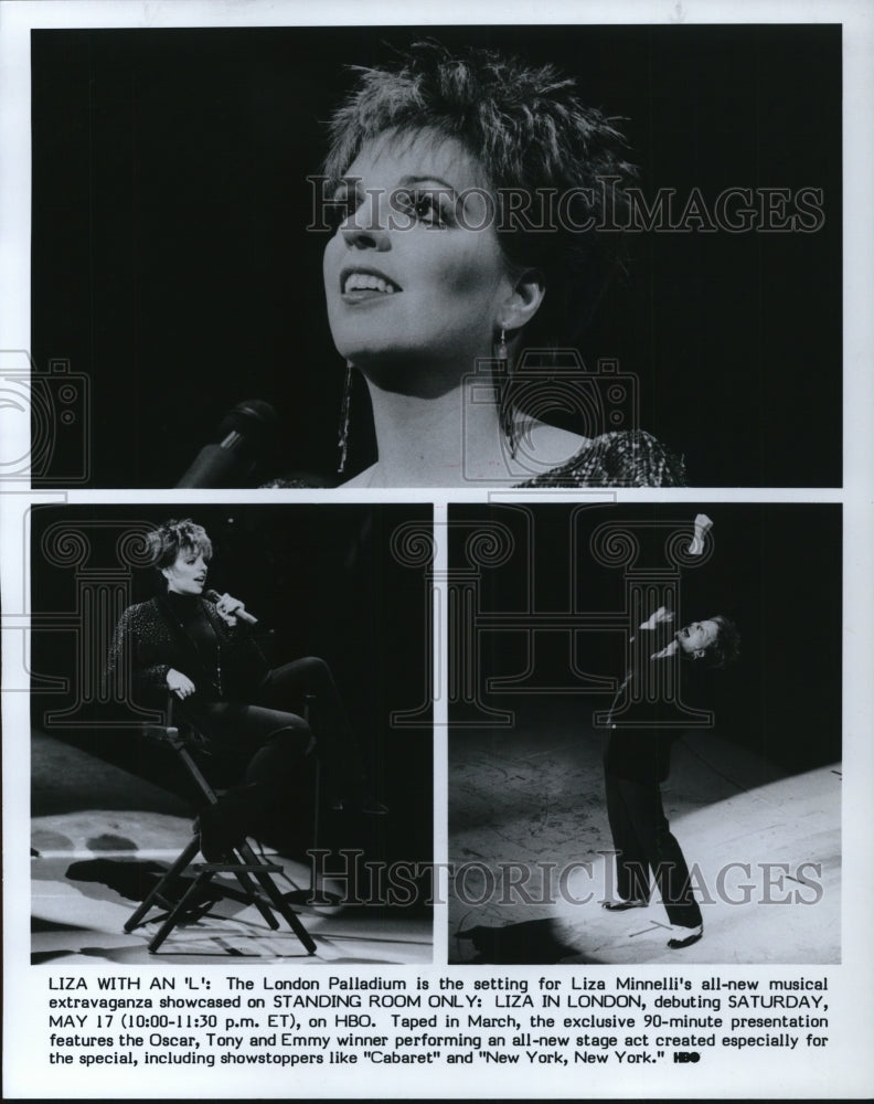 Press Photo Liza Minnelli on Standing Room Only: Liza in London HBO Special- Historic Images