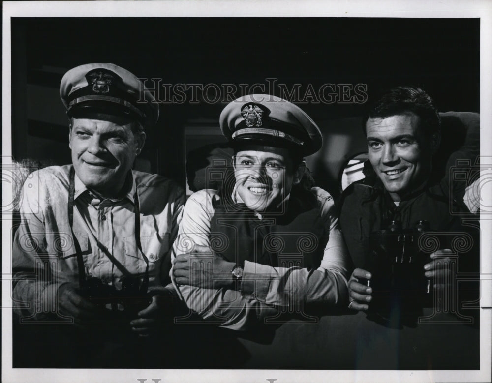 Press Photo Richard X. Slattery, Steve Harmon in Mister Roberts - cvp28611 - Historic Images