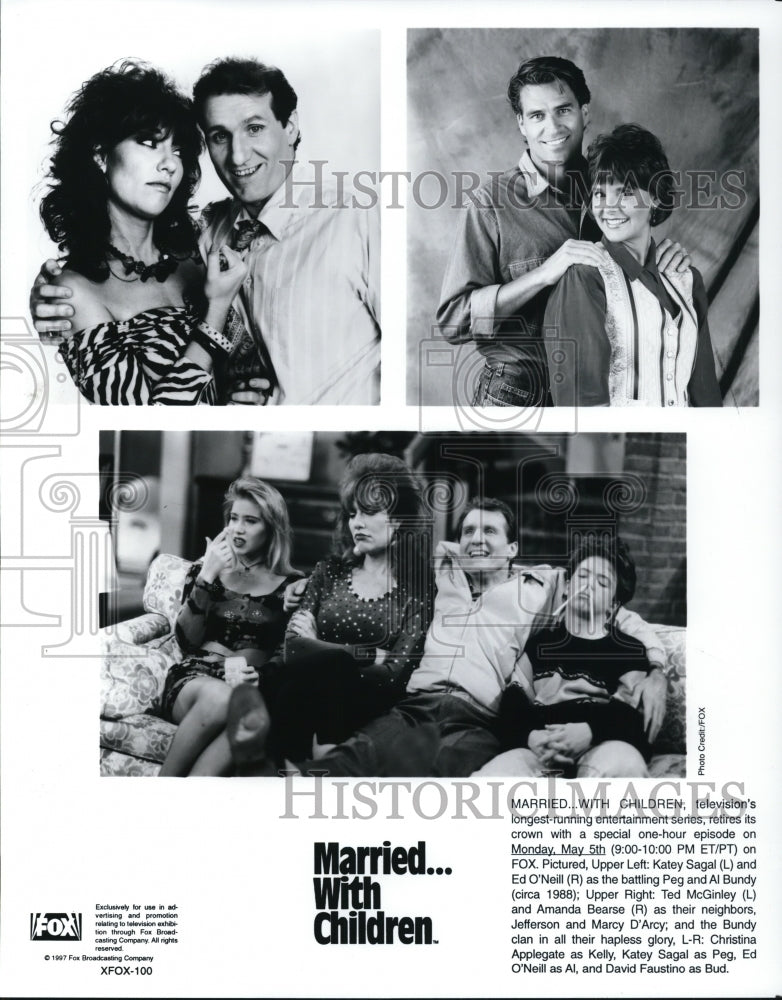 1987, Cast Members of Married with Children - Historic Images