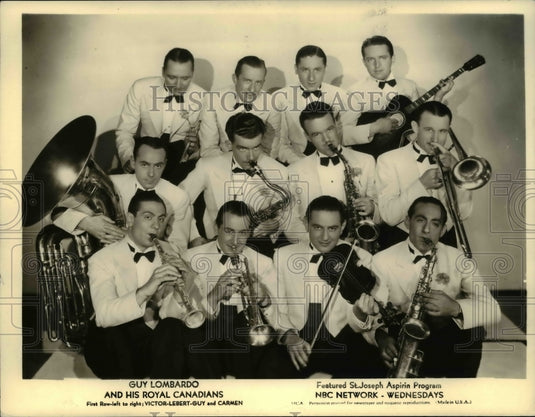 1934 Press Photo Guy Lombardo and His Royal Canadians - Historic Images