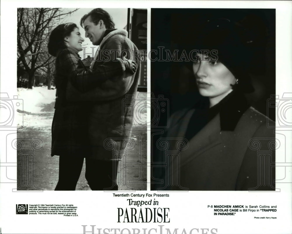 1994, Madchen Amick in Trapped in Paradise - Historic Images