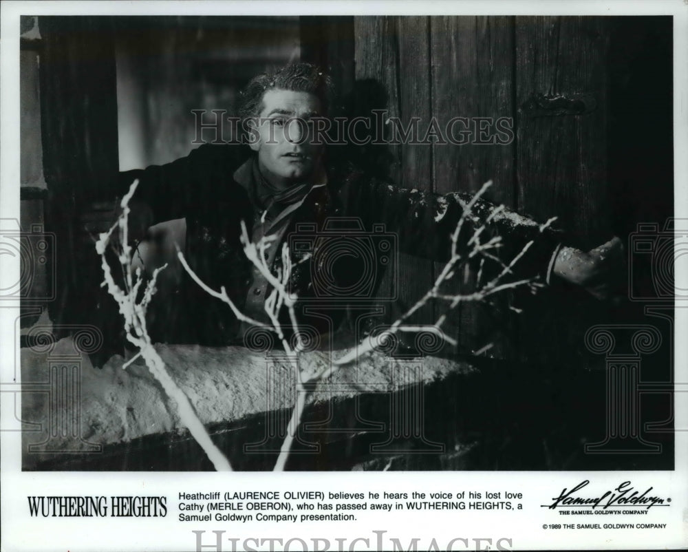 1989 Press Photo Laurence Olivier in Wuthering Heights- Historic Images