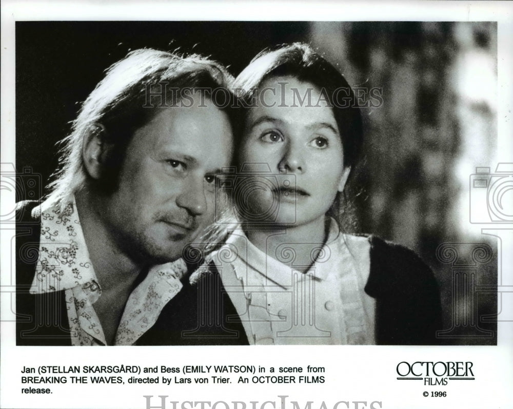 1997, Stellan Skarsgard & Emily Watson in Breaking the Waves - Historic Images