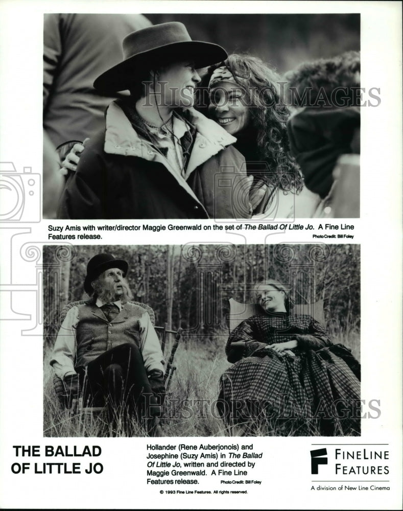 1983 Press Photo Rene Auberjonois & Suzy Amis in The Ballad of Little Jo- Historic Images