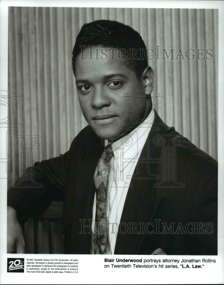 1992, Blair Underwood in L.A. Law - cvp29904 - Historic Images