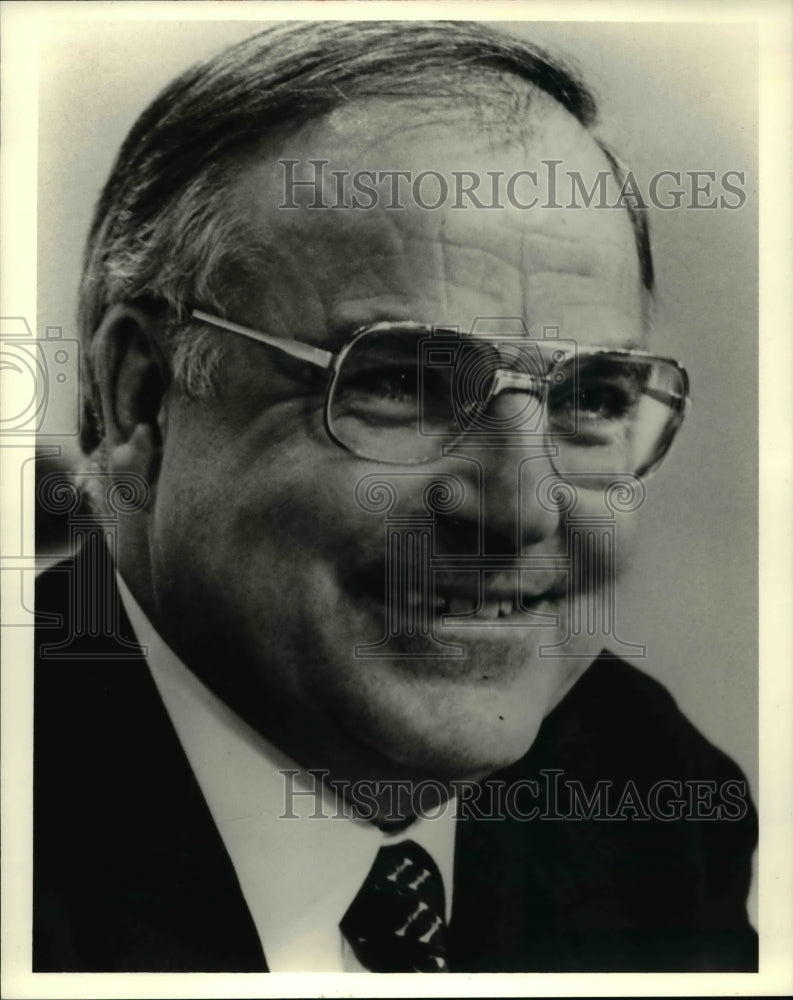 1987 Press Photo Helmut Kohl German Information Center - Historic Images