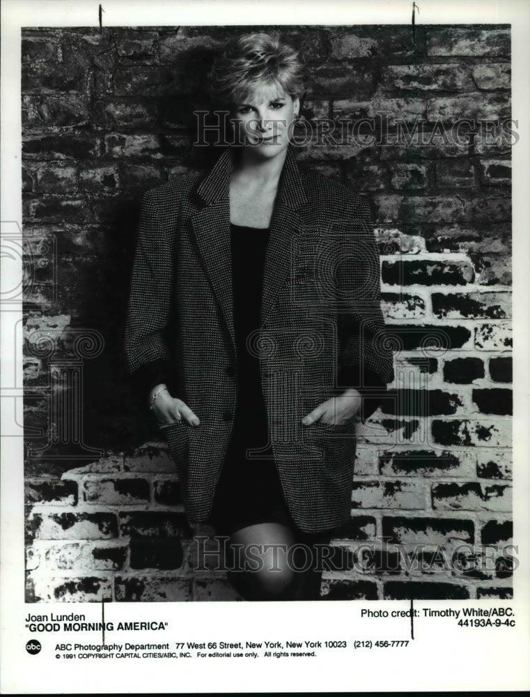 1992 Press Photo Joan Lunden of Good Morning America - cvp30173-Historic Images