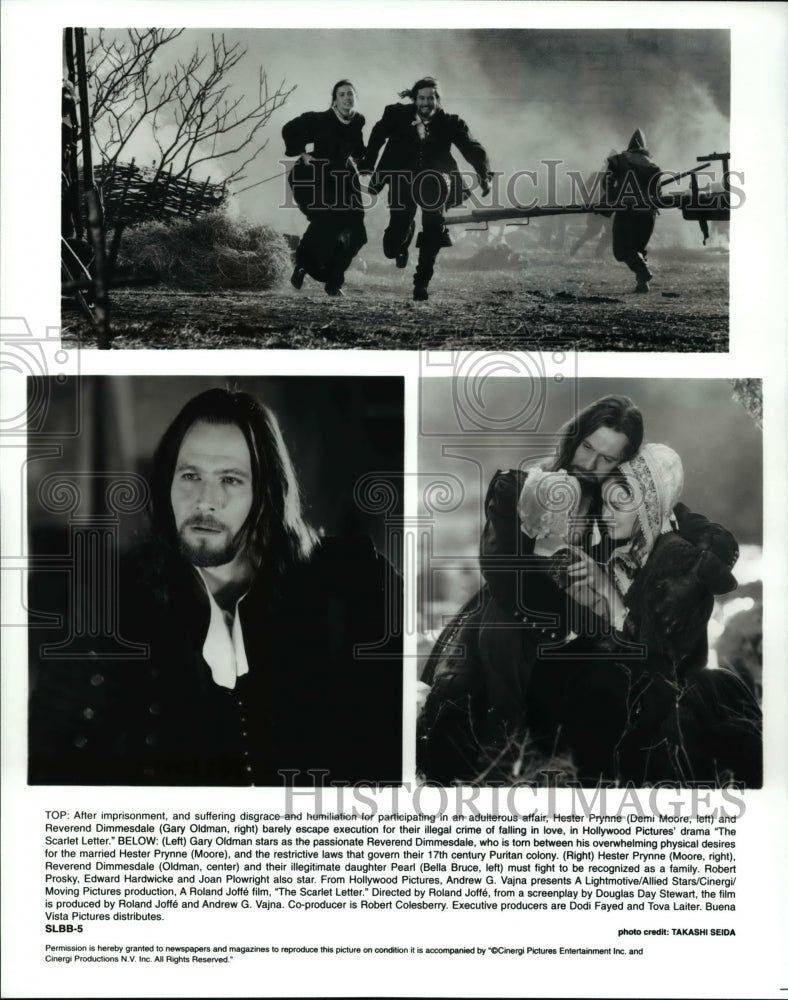 1995, Demi Moore &amp; Bella Bruce in The Scarlet Letter - cvp30215 - Historic Images