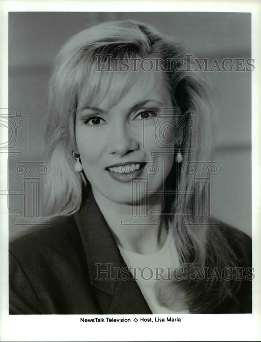 Undated Press Photo Host Lisa Maria - Historic Images