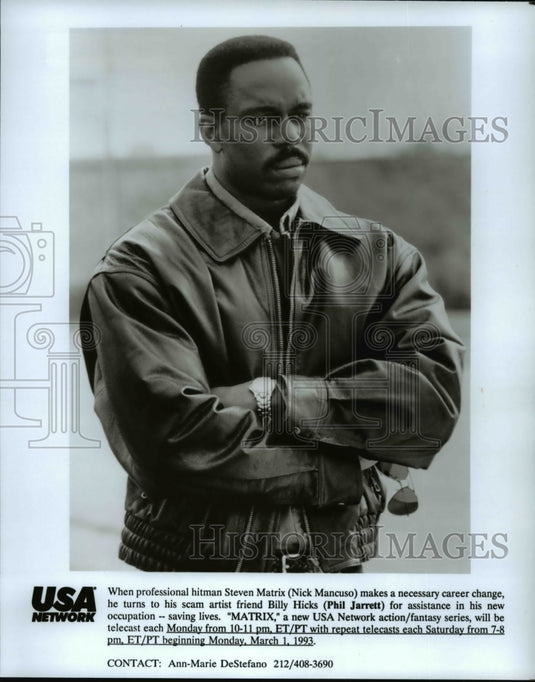 Undated Press Photo Billy Hicks in Matrix Series - Historic Images