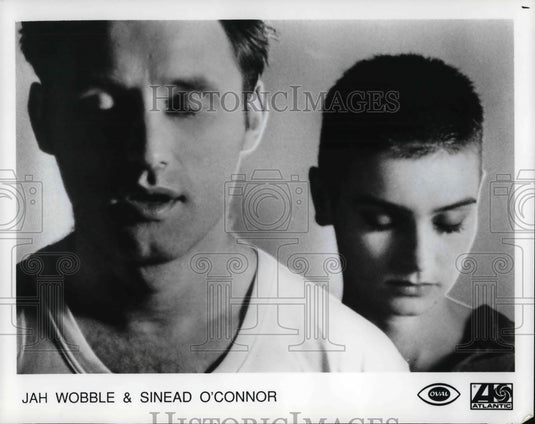 Press Photo Jah Wobble and Sinead O'Conner Singer Musicians - Historic Images