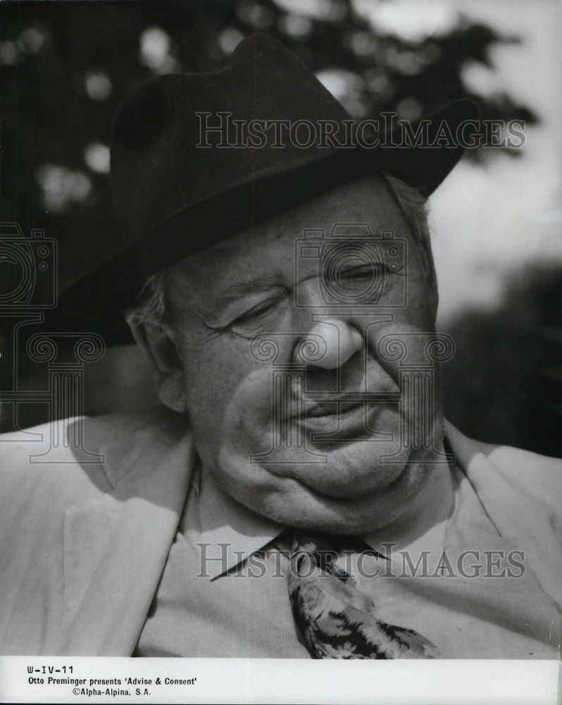 1961 Charles Laughton as Senator Seabright Cooley Advise & Consent - Historic Images