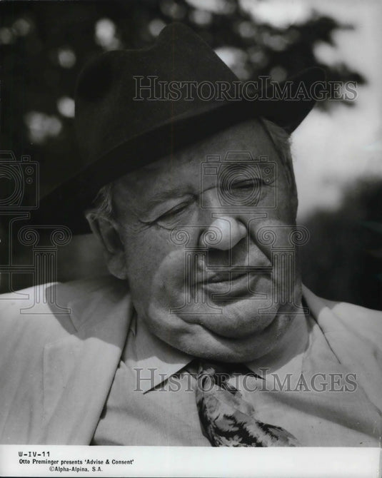 1961 Charles Laughton as Senator Seabright Cooley Advise & Consent - Historic Images