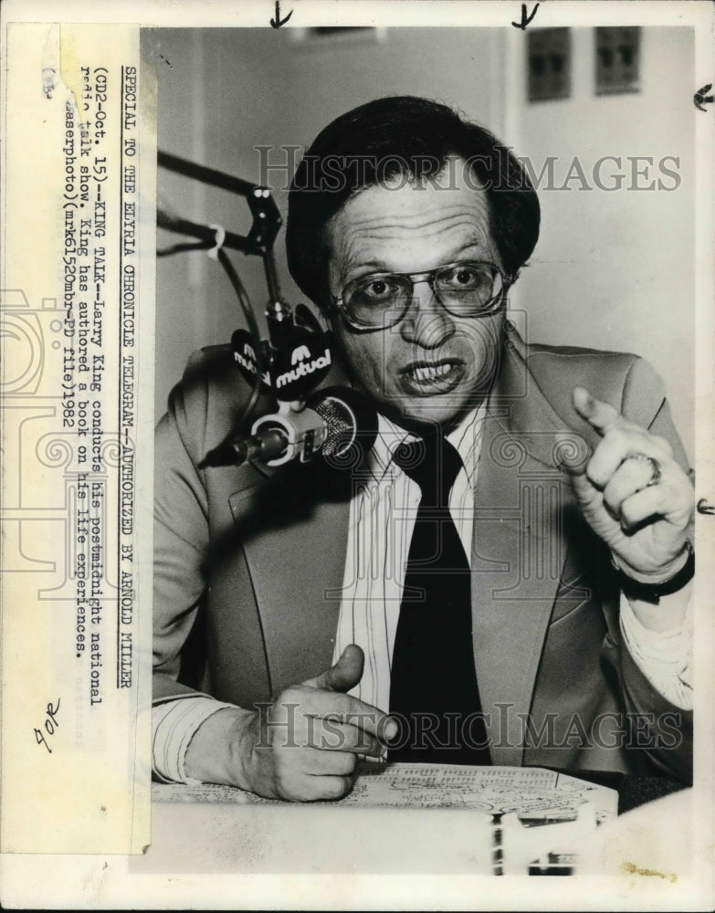 1988 Press Photo Larry King American television host.