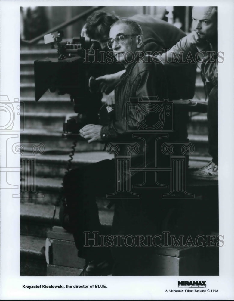 1995 Press Photo Kryzyztof Kieslowski, director of BLUE - cvp30666 - Historic Images