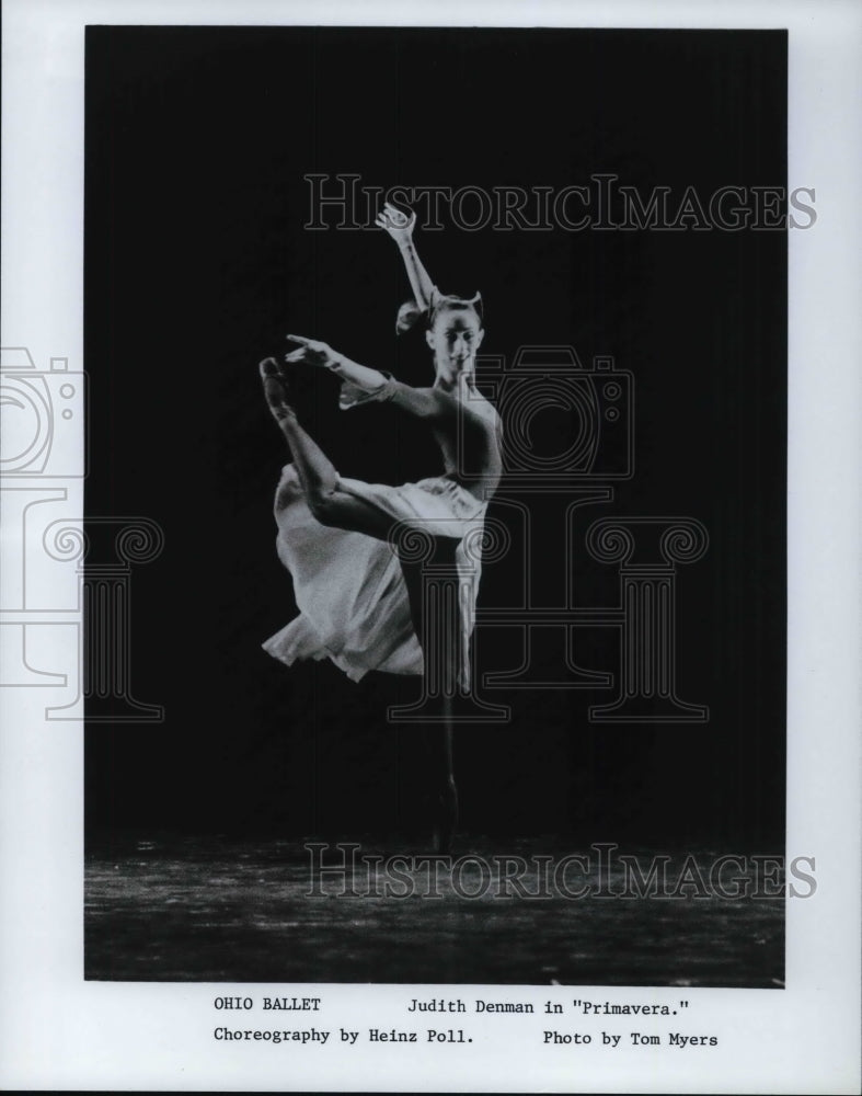 1985 Judith Denman in &quot;Primavera&quot; Ohio Ballet  - Historic Images