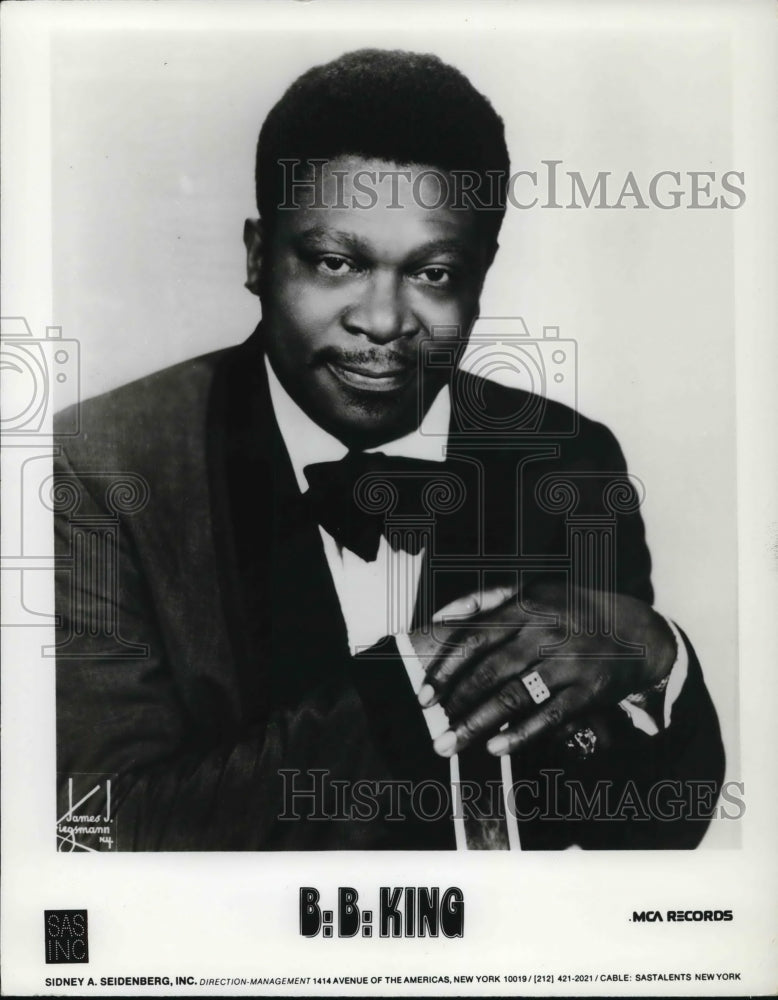 1983 Press Photo Singer B. B. King - Historic Images