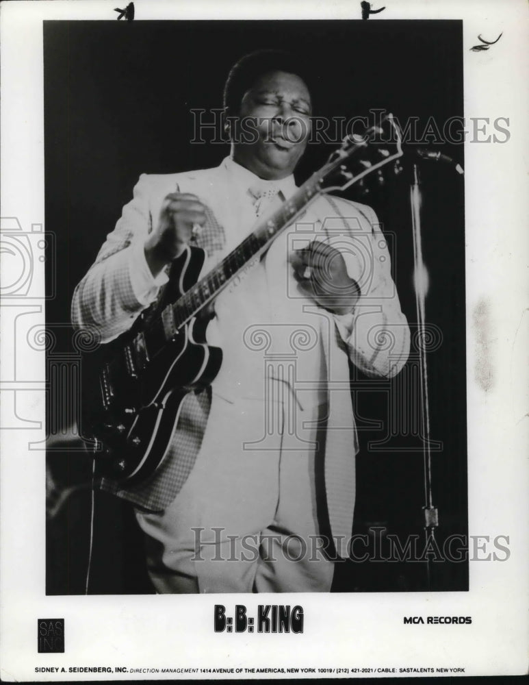 1983 Press Photo Singer B.B.King - Historic Images