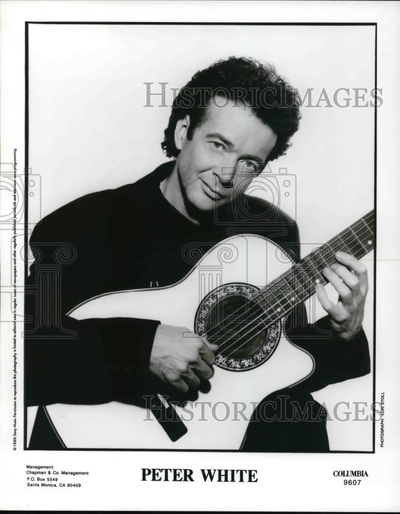 Press Photo Singer Peter White - Historic Images