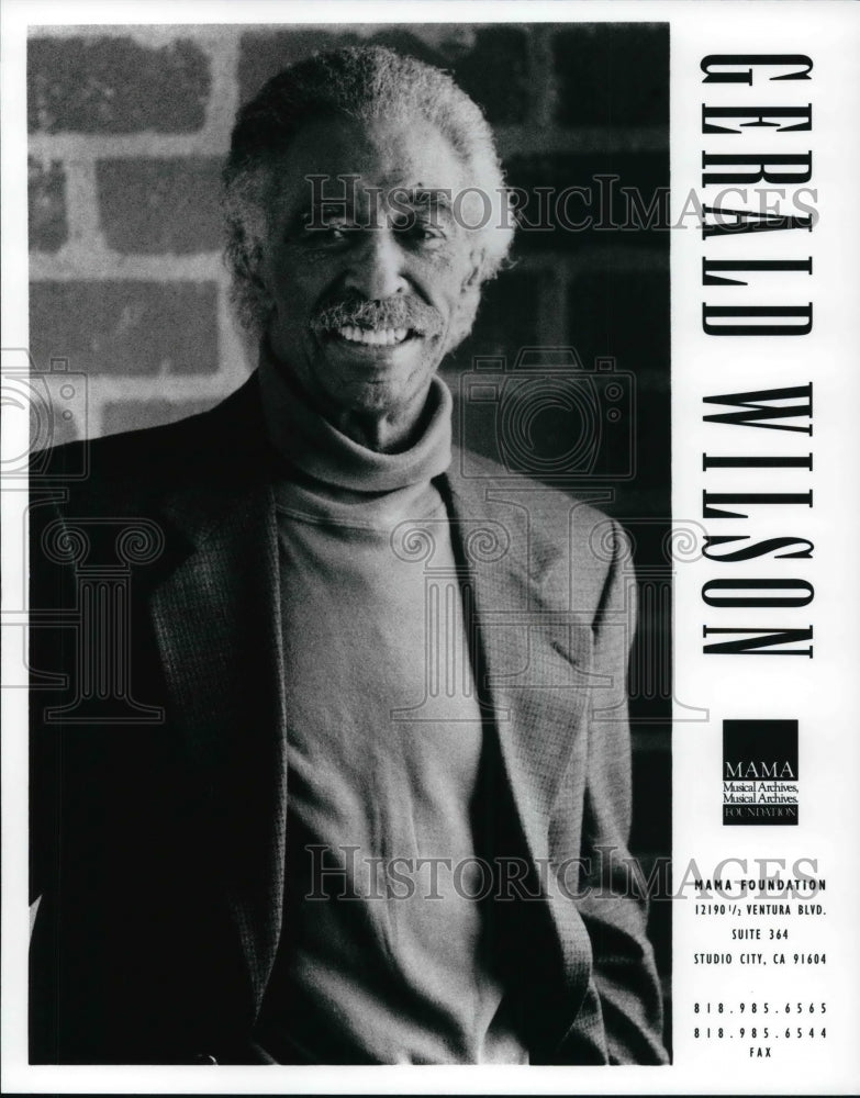 Press Photo Band Leader Gerald Wilson - Historic Images