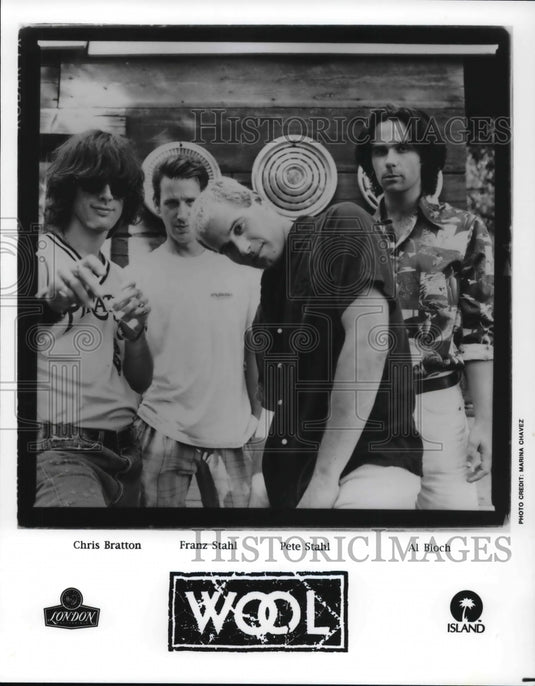 Press Photo Chris Barton, Franz Stahl, Peter Stahl, Al Bloch in "Wool" - Historic Images