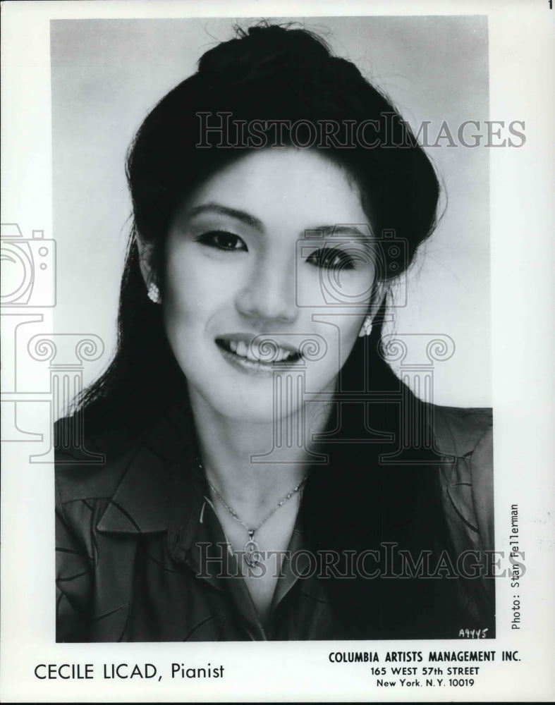 1985 Press Photo Pianist Cecile Licad - Historic Images