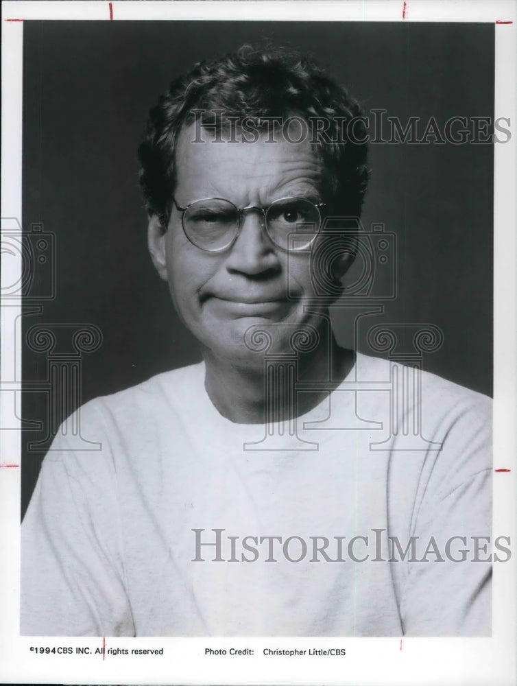 1995, David Letterman in The Late Show with David Letterman on CBS - Historic Images