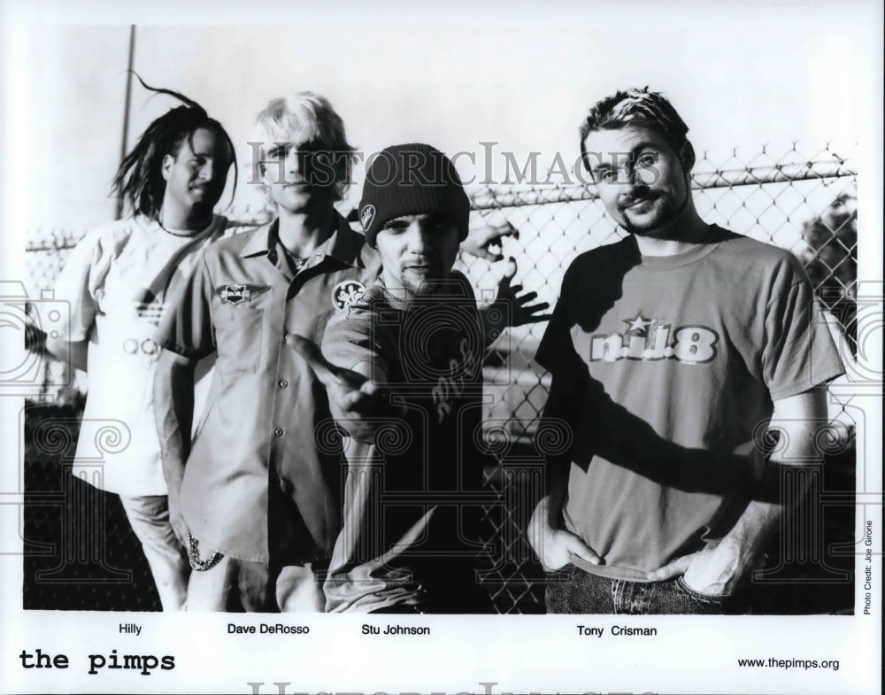 Press Photo Hilly Dave DeRosso Stu Johnson Tony Crisman The Pimps - Historic Images