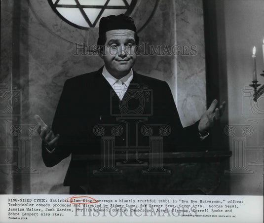 1969 Satirist Alan King in Bye Bye Braverman  - Historic Images