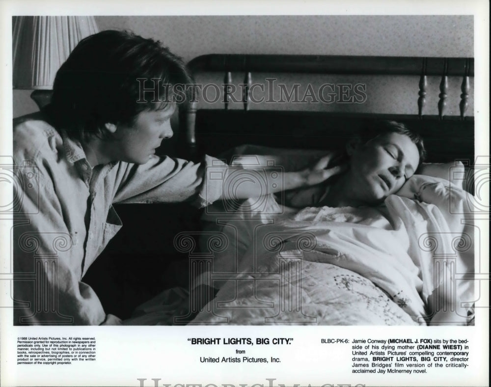1989 Michael J Fox & Dianne West in Bright Lights, Big City - Historic Images
