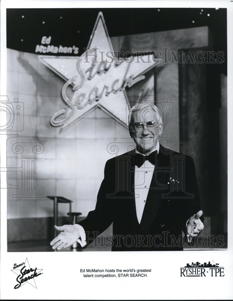 Undated Press Photo Ed McMahon in "Star Search" - Historic Images