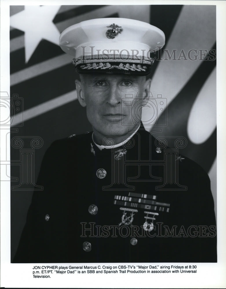 1989 Press Photo Jon Cypher in Major Dad - Historic Images