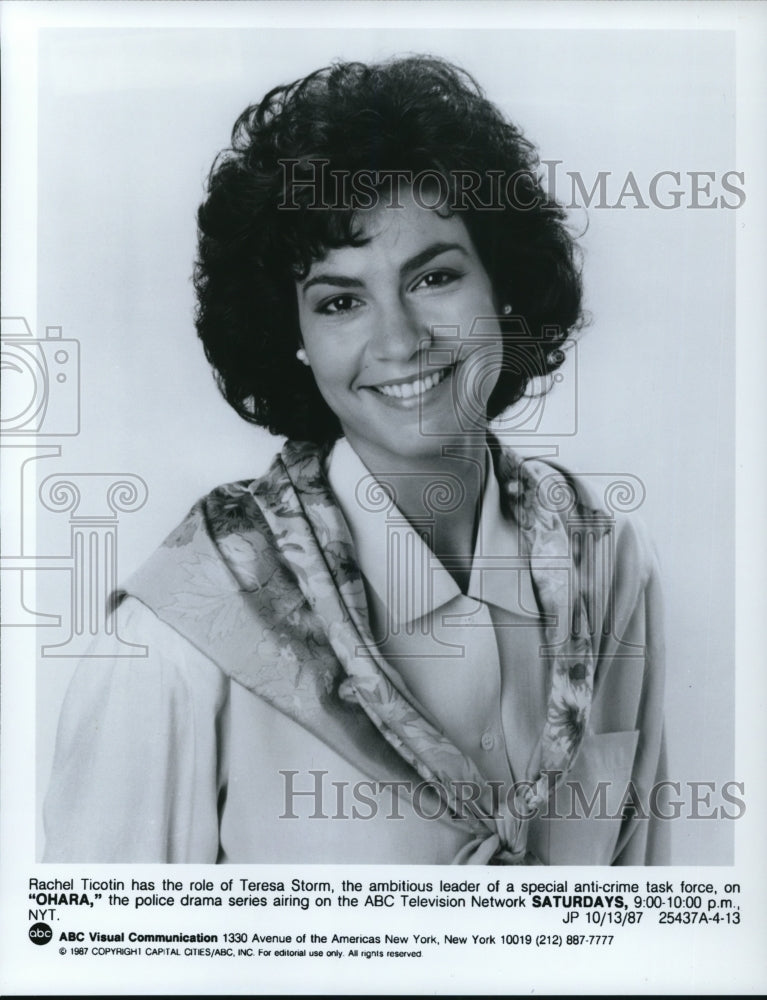 1987, Rachel Ticotin in Ohara - cvp31923 - Historic Images